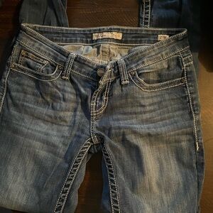 BKE Dark Blue Straight Leg Jeans